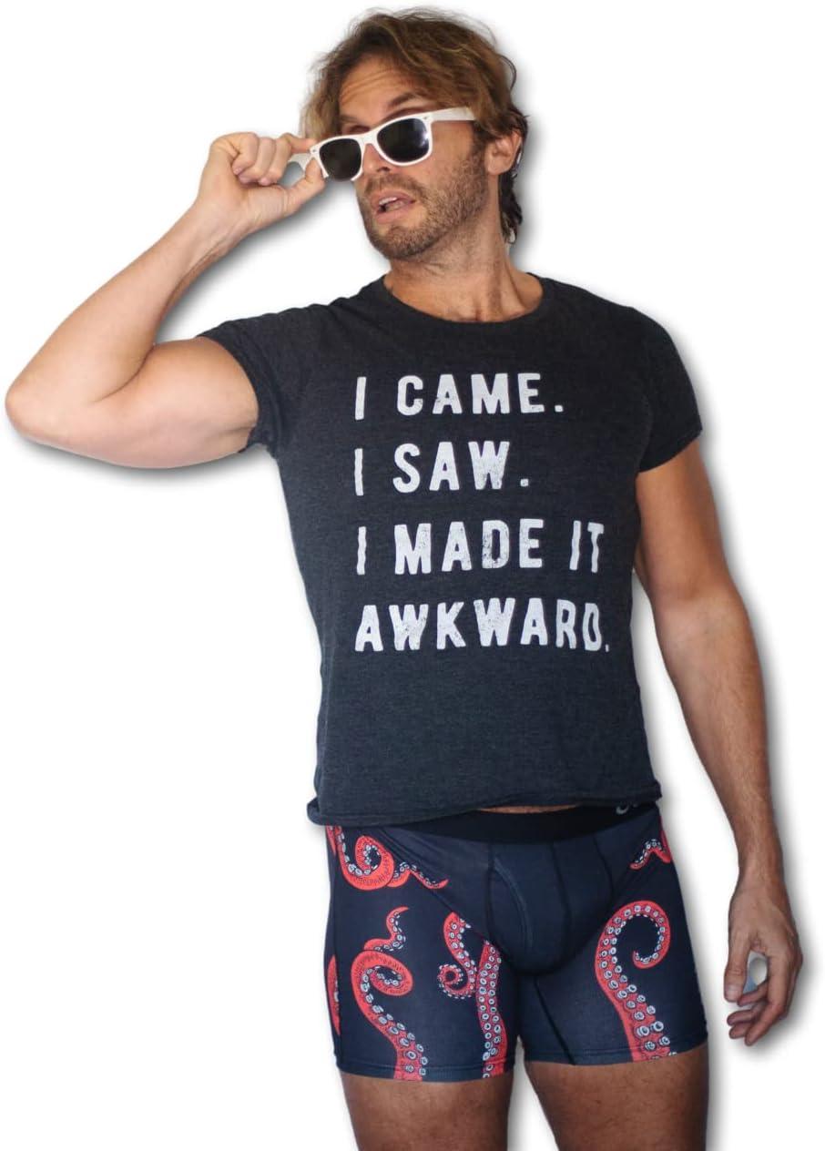 imageCrazy Dog TShirts Release The Cracken Mens Boxers Funny Kraken Sea Octopus Butt Crack Novelty UnderwearBlack