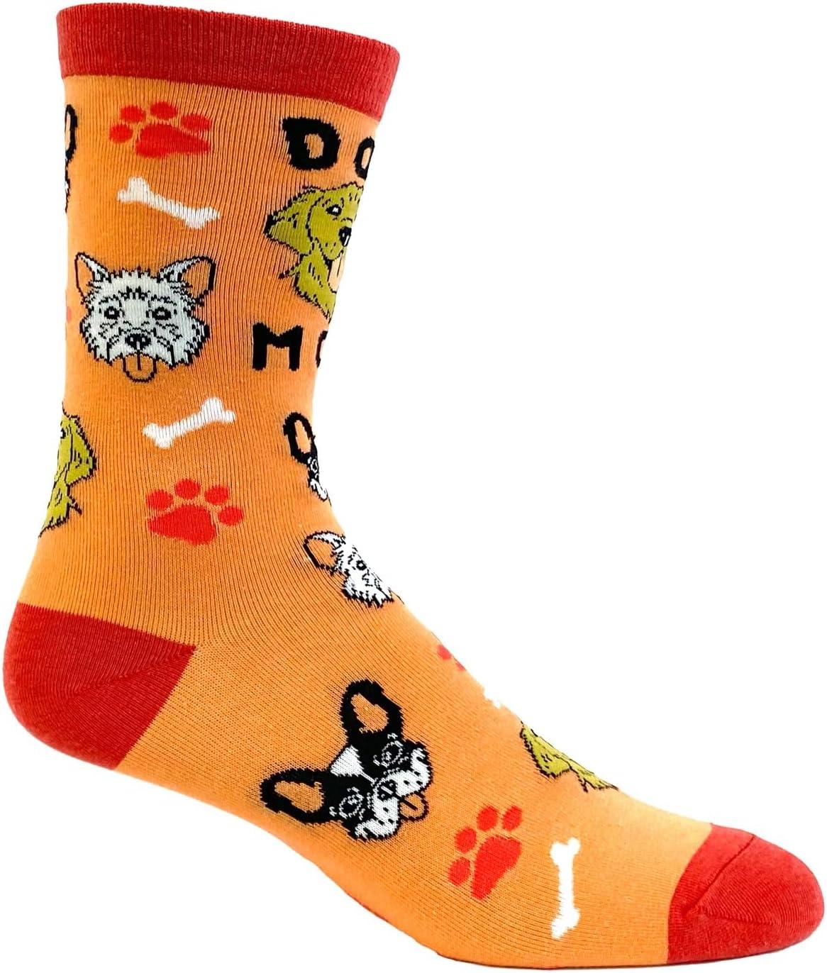 imageCrazy Dog TShirts Womens Animal Socks Cute Funny Socks with Fun Animals and Sarcastic SayingsDog Mom