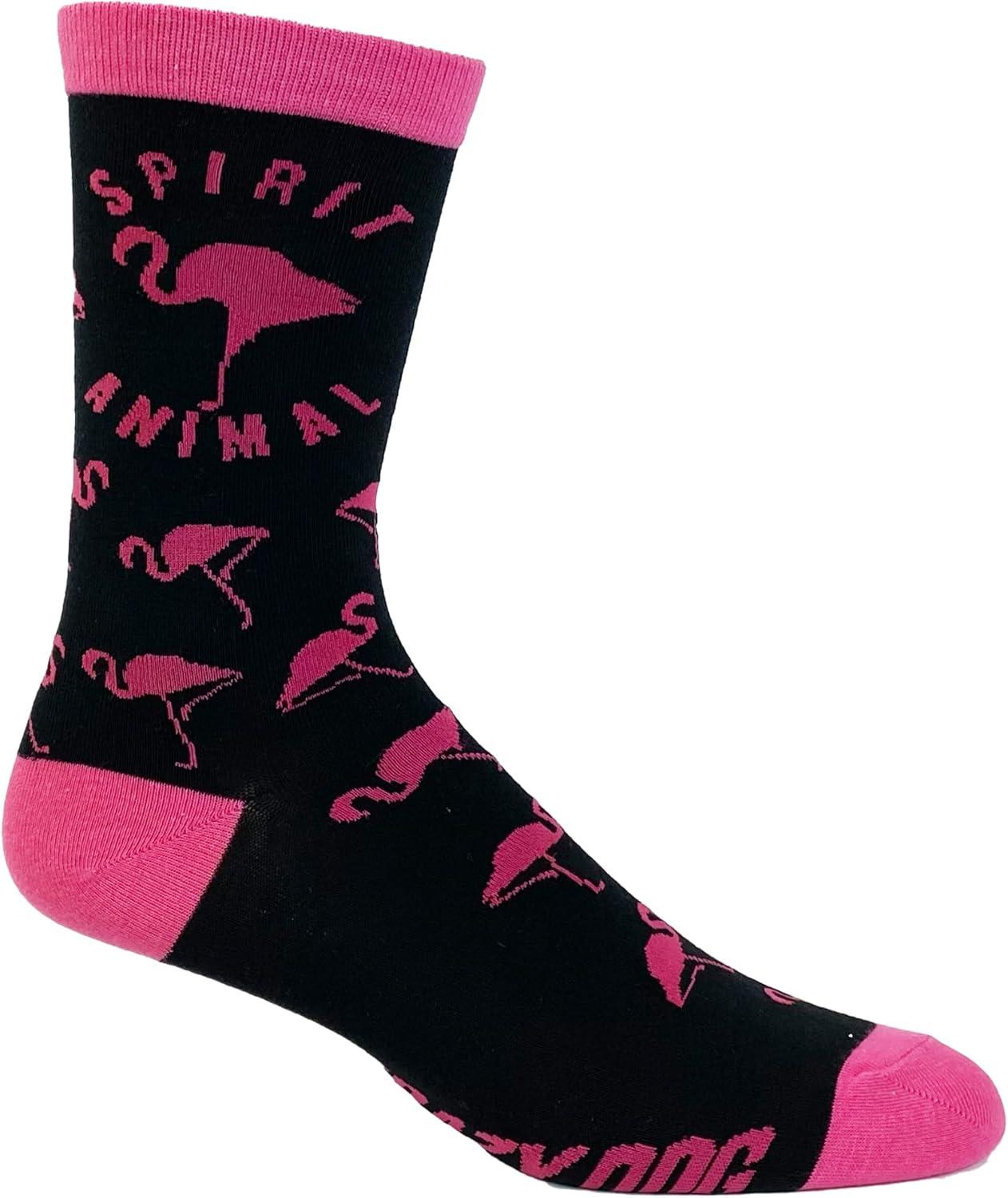 imageCrazy Dog TShirts Womens Animal Socks Cute Funny Socks with Fun Animals and Sarcastic SayingsSpirit Animal