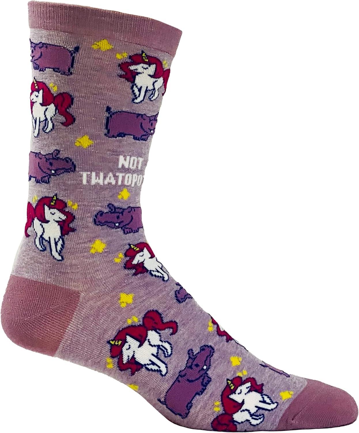 imageCrazy Dog TShirts Womens Animal Socks Cute Funny Socks with Fun Animals and Sarcastic SayingsUnicorn