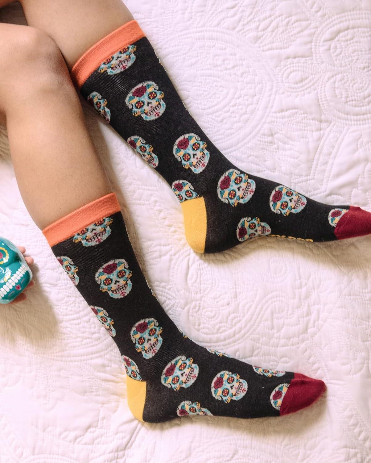 imageCrazy Dog TShirts Womens Cute Mismatched Socks With Funny Cute Graphics For LadiesBlack