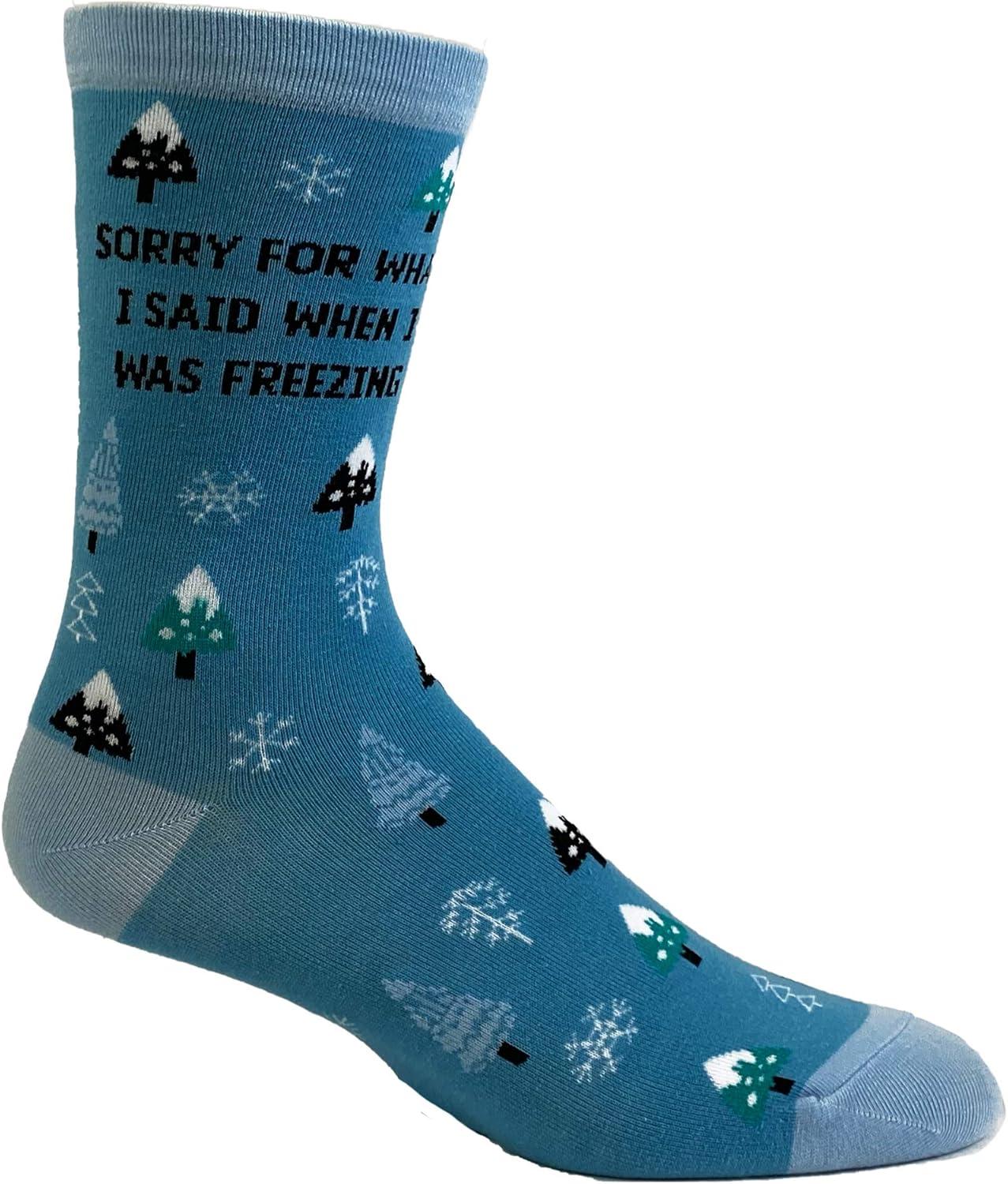 imageCrazy Dog TShirts Womens Cute Mismatched Socks With Funny Cute Graphics For LadiesBlue