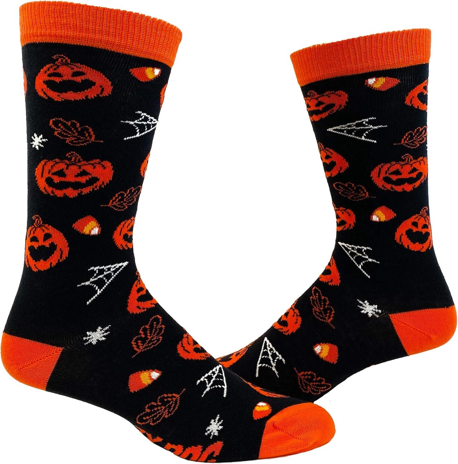 imageCrazy Dog TShirts Womens Halloween Sock Bundle Funny 6 Pack of Spooky October Girls Footwear