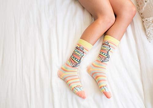 imageCrazy Dog TShirts Womens Teacher Socks funny Sarcastic School Graphic Footwear for LadiesMulti