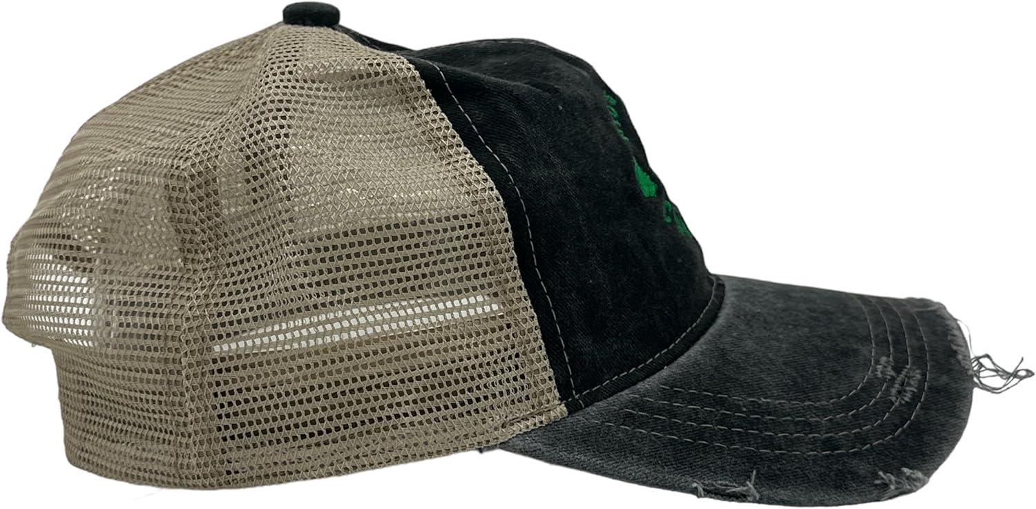 imageFunny Novelty Hats Sarcastic Graphic Caps for Men and Women with Funny SayingsTrucker Black Hide and Seek Champ