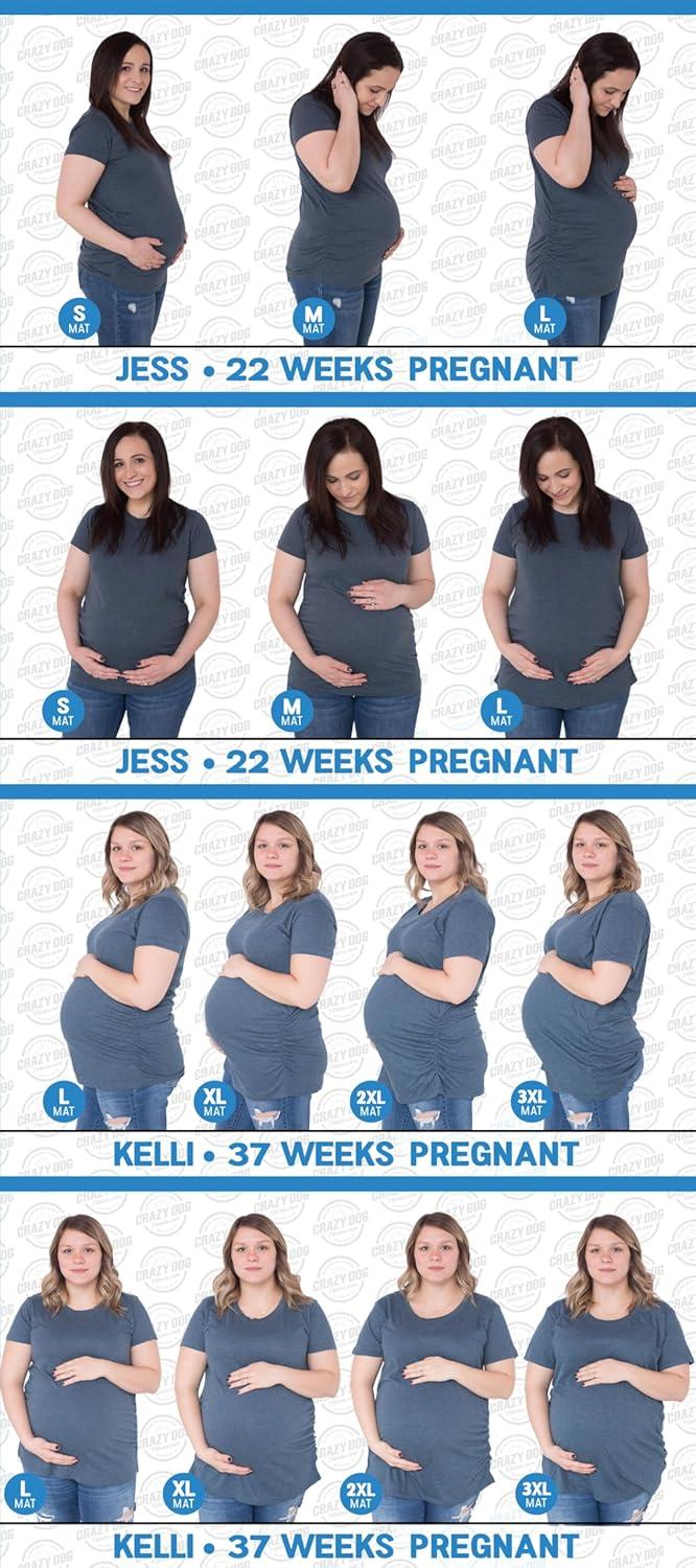 imageMaternity Baby Peeking T Shirt Funny Pregnancy Tee for Expecting MothersHeather Green