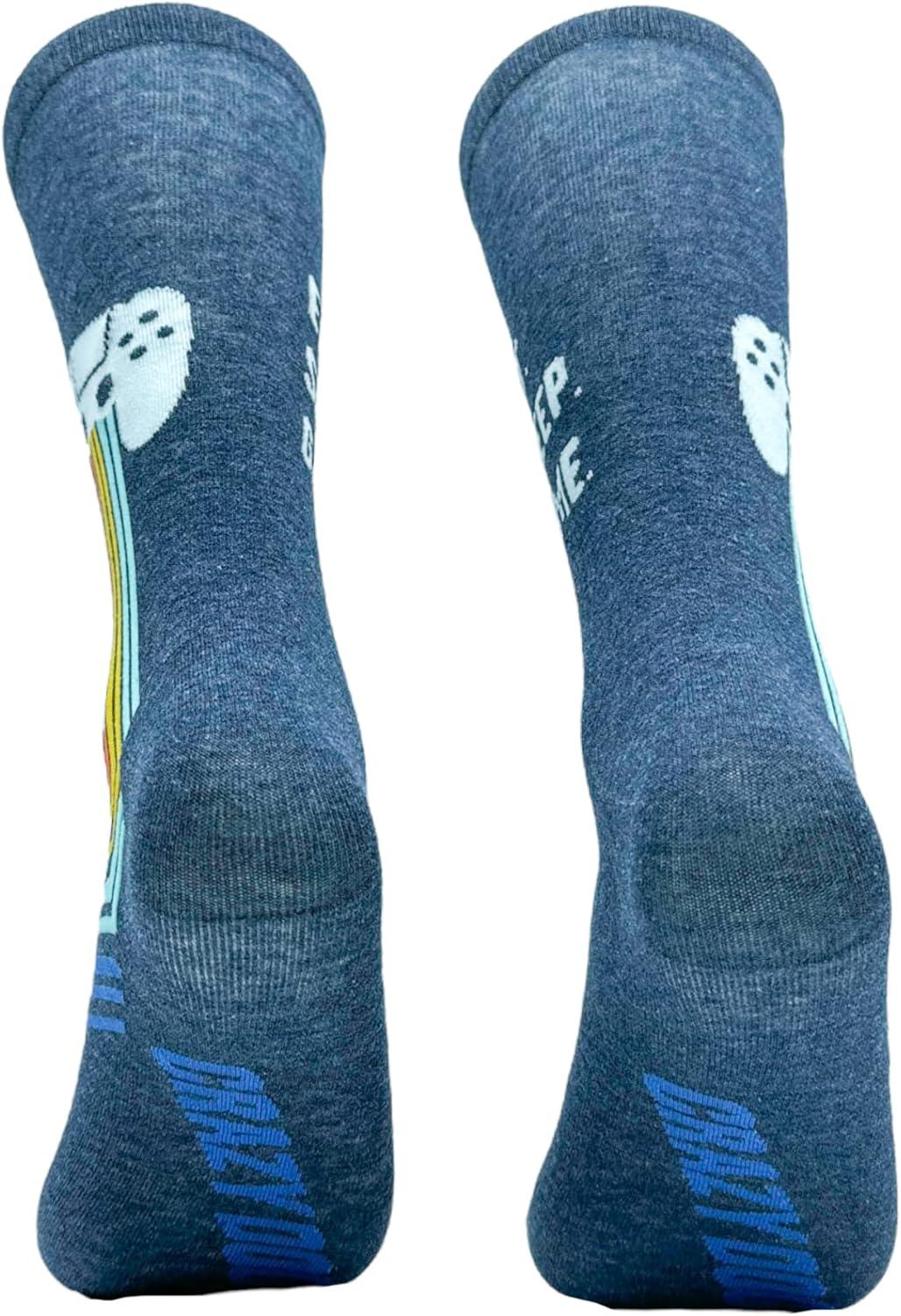imageMens Gamer Socks Funny Footware for Video Game PlayersEat Sleep Game