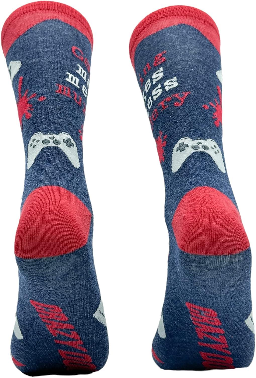 imageMens Gamer Socks Funny Footware for Video Game PlayersGaming Murdery