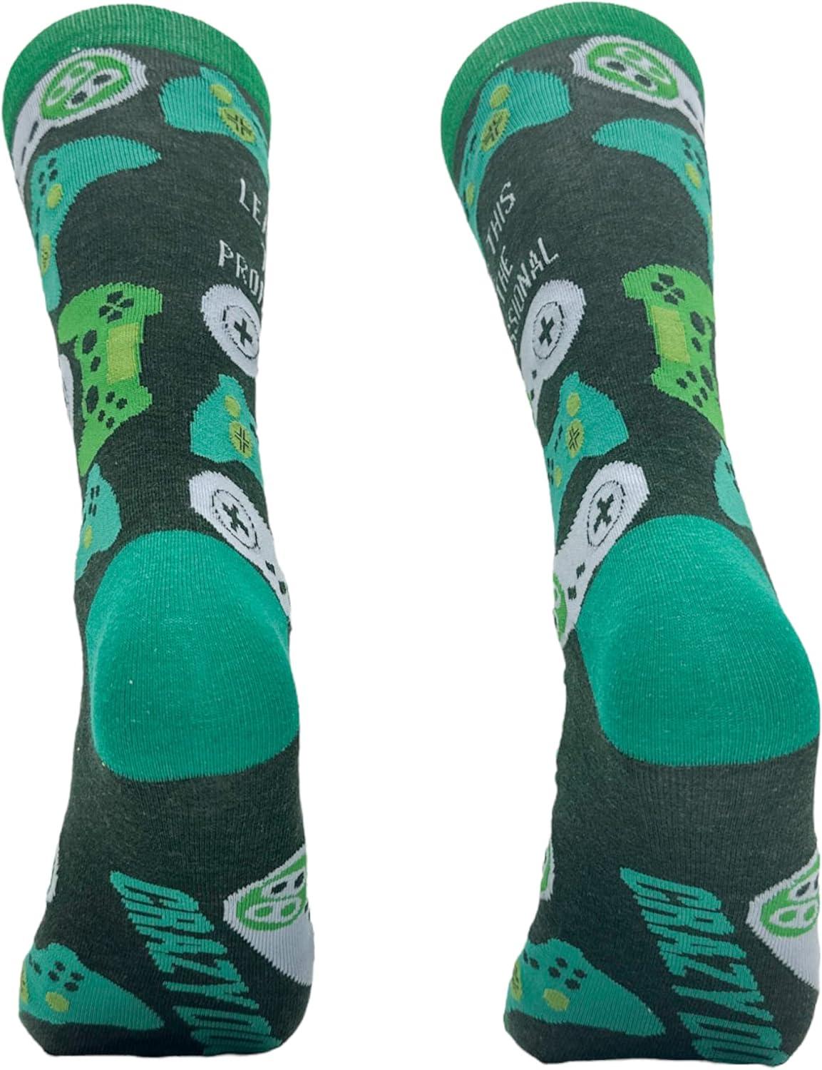 imageMens Gamer Socks Funny Footware for Video Game PlayersProfessional