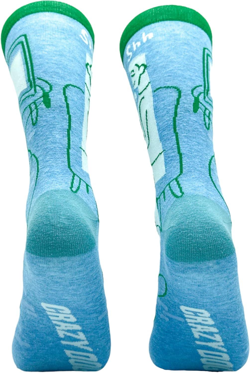 imageMens Gamer Socks Funny Footware for Video Game PlayersShh Gaming