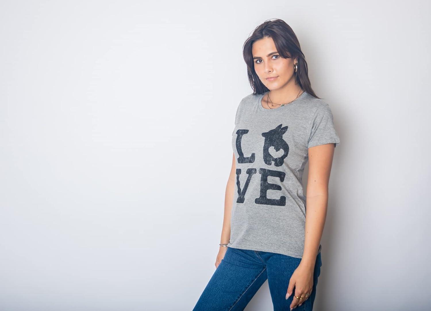 imageWomens Love Corgi T Shirt Funny Pet Puppy Dog Mom Animal Lover Graphic TeeDark Heather Grey