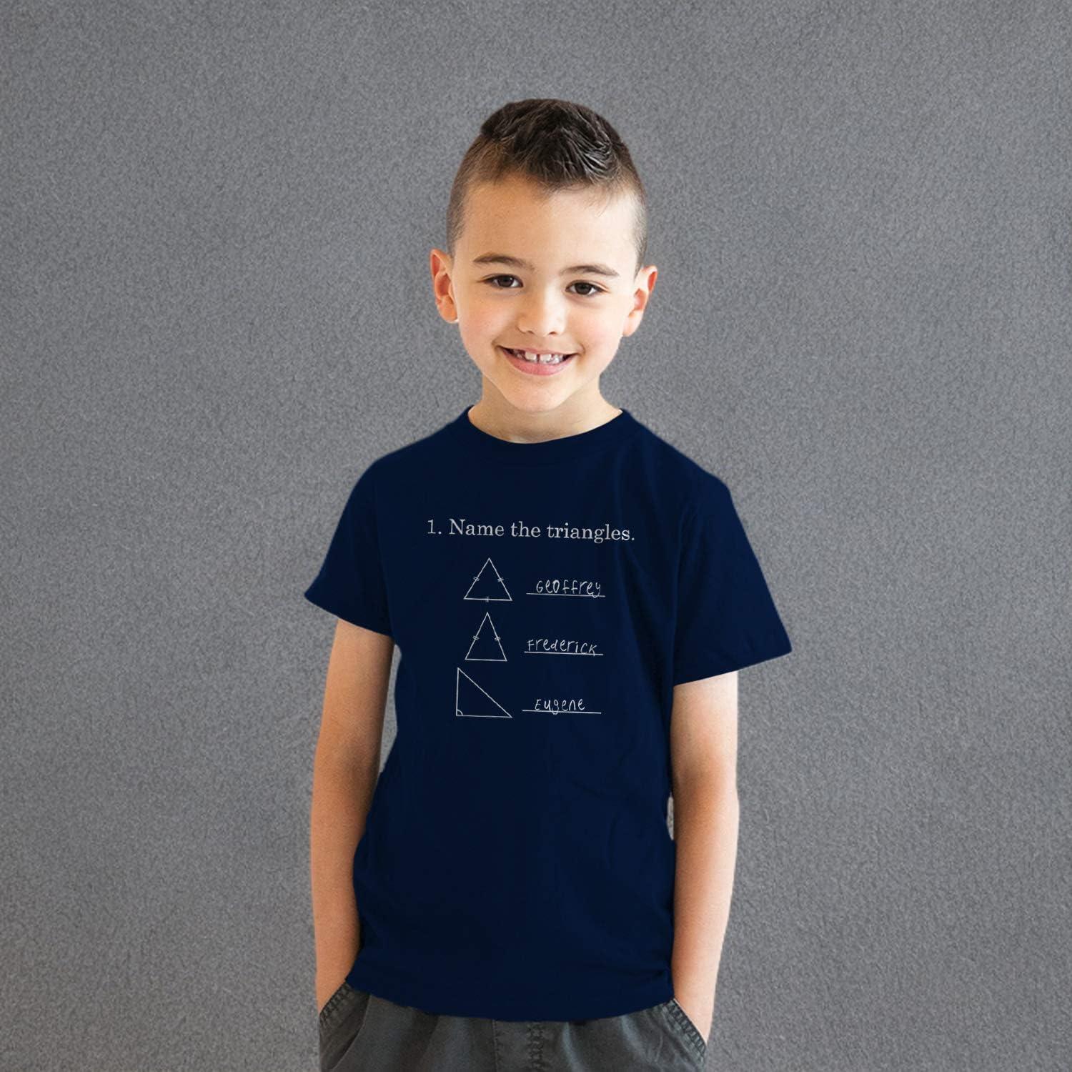 imageYouth Name The Triangles Funny Math T Shirts Sarcasm Novelty I Love Math Tee HumorHeather Navy