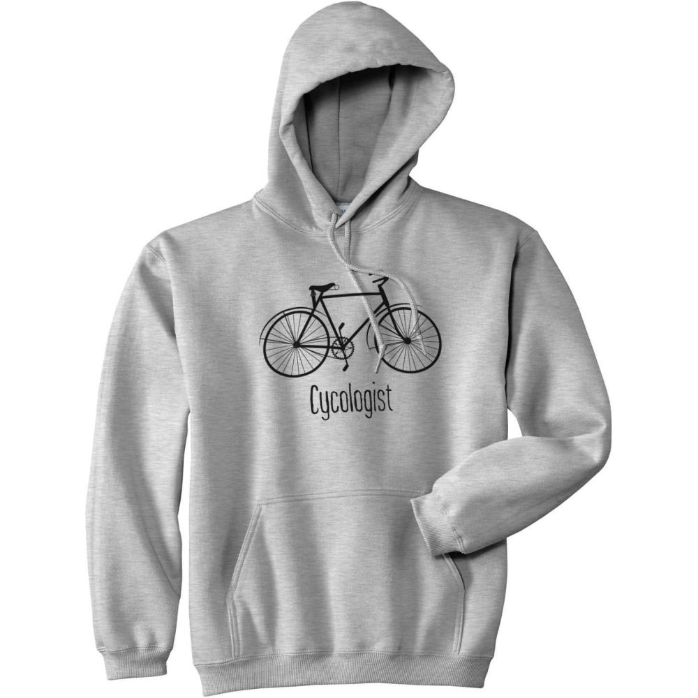 imageCrazy Dog TShirts Cycologist Funny Psychology Biking Cyclist Pun Biker Doctor Unisex Hoodie