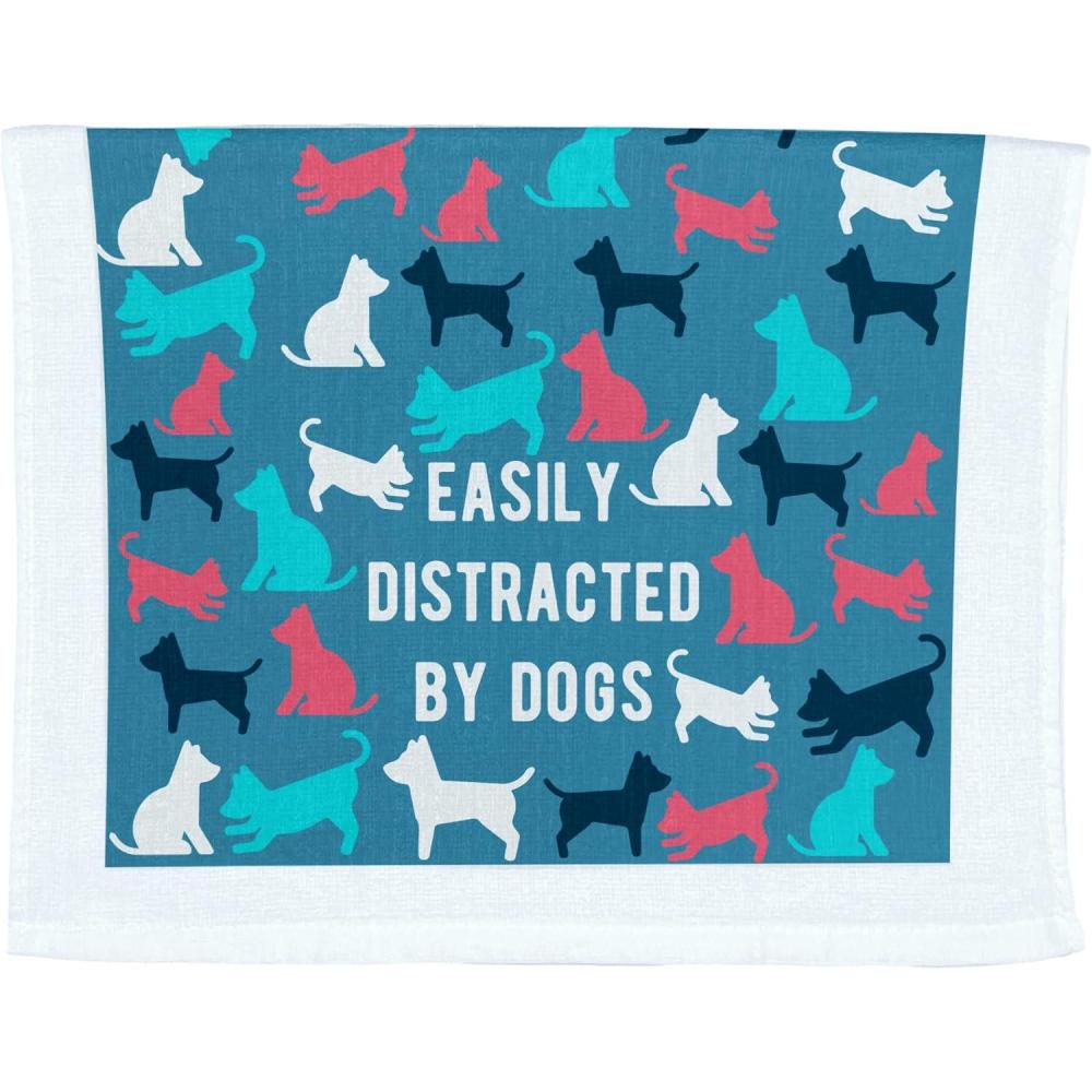 imageCrazy Dog TShirts Easily Distracted by Dogs Funny Puppy Pet Lovers Tea TowelDistracted By Dogs