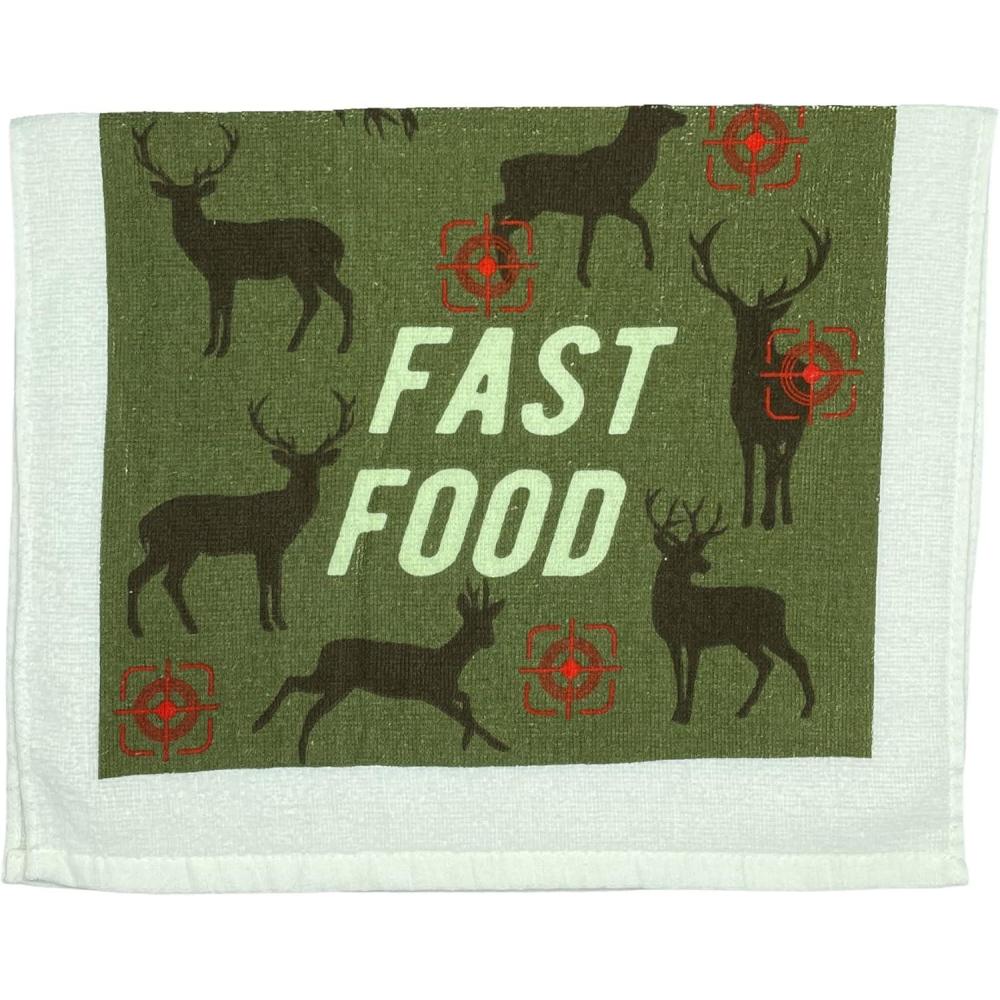 imageCrazy Dog TShirts Easily Distracted by Dogs Funny Puppy Pet Lovers Tea TowelFast Food Deer