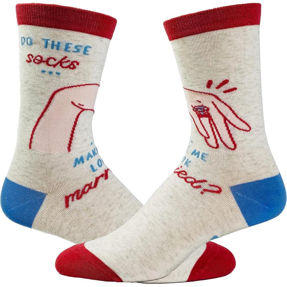 imageCrazy Dog TShirts Funny Wedding Socks for Women Gifts for Bachelorette Parties and MarriagesLook Married