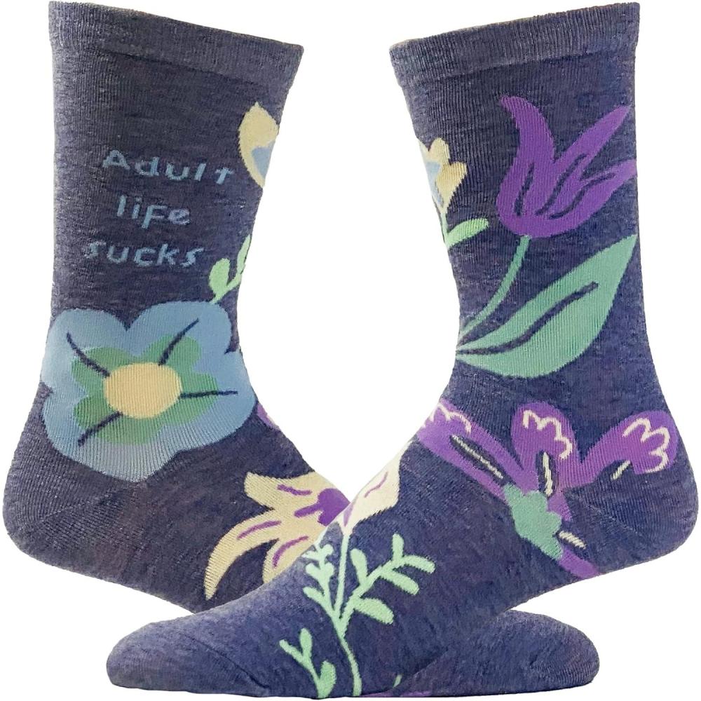 imageCrazy Dog TShirts Funny Womens Socks with Sarcastic Sayings and Cool Designs for GirlsAdult Life