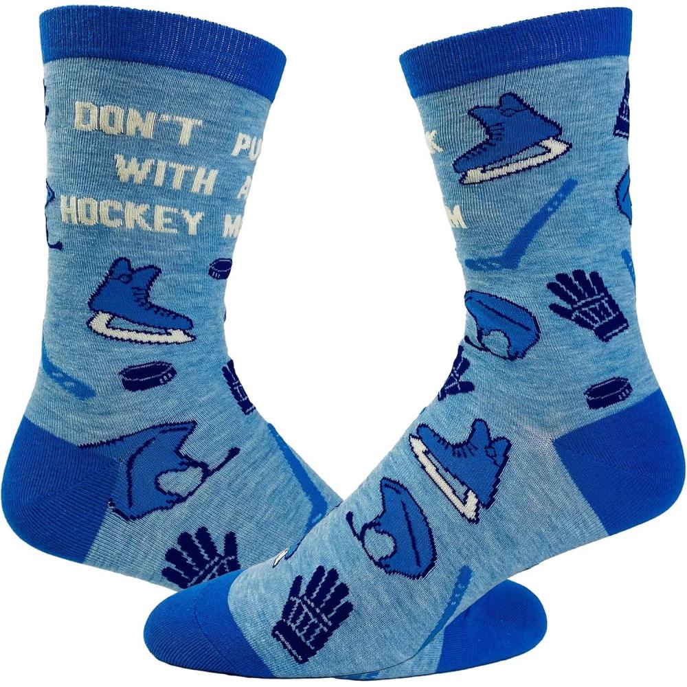 imageCrazy Dog TShirts Funny Womens Socks with Sarcastic Sayings and Cool Designs for GirlsBlue