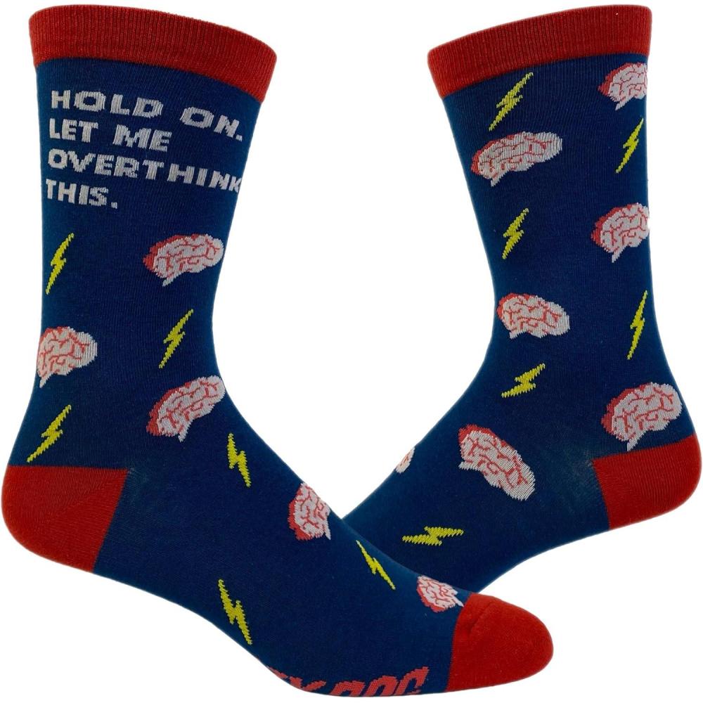 imageCrazy Dog TShirts Funny Womens Socks with Sarcastic Sayings and Cool Designs for GirlsHold on