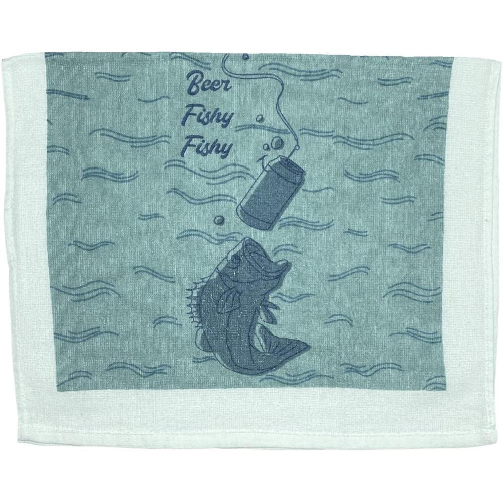 imageCrazy Dog TShirts Lets Get Basted Funny Turkey Dinner Drinking Tea TowelBeer Fishy Fishy