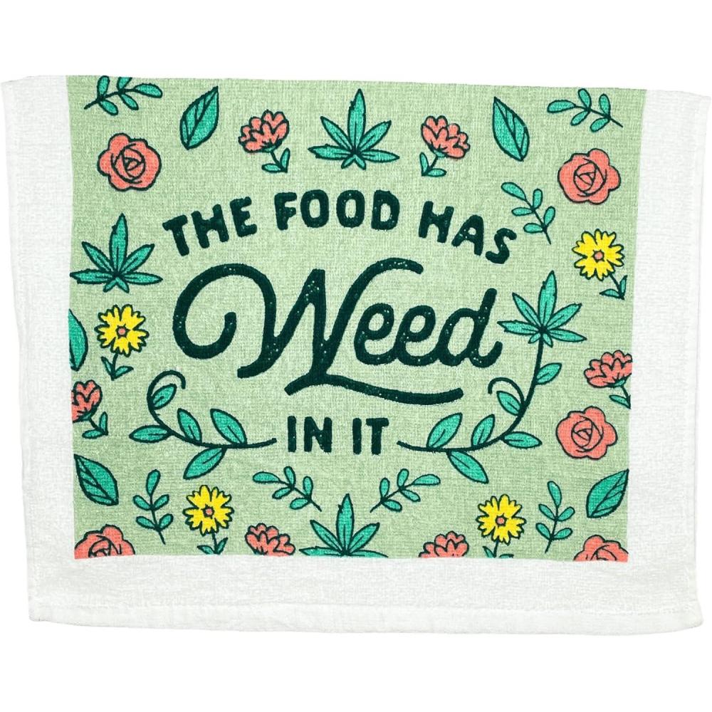 imageCrazy Dog TShirts Lets Get Basted Funny Turkey Dinner Drinking Tea TowelFood Has Weed in It