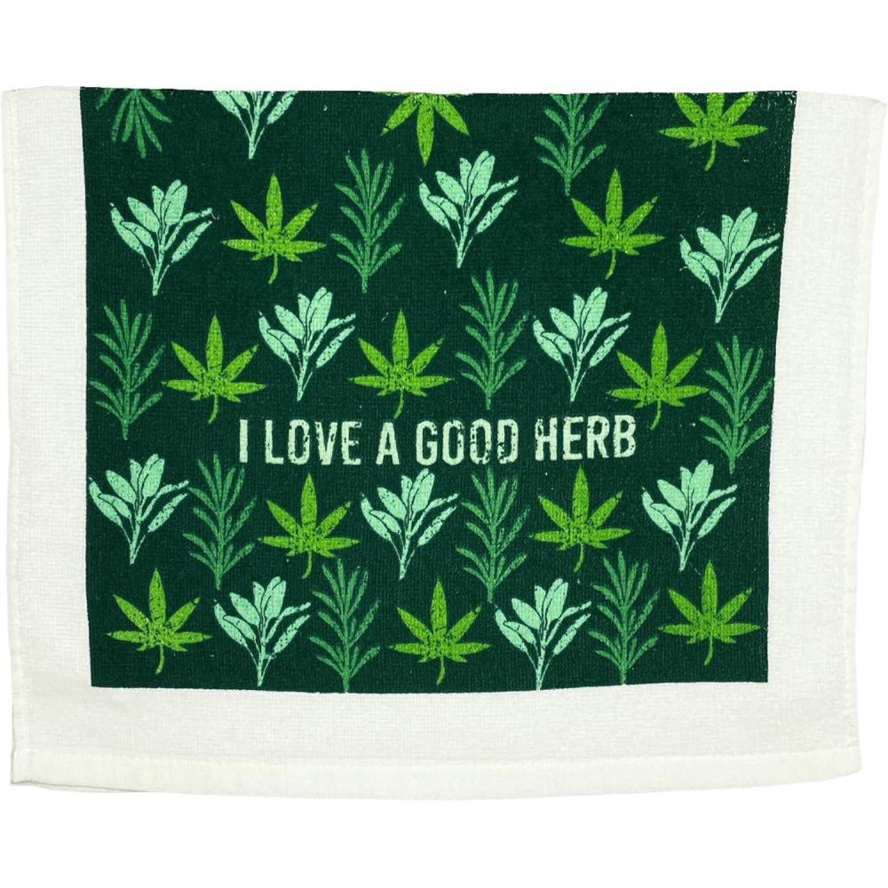 imageCrazy Dog TShirts Lets Get Basted Funny Turkey Dinner Drinking Tea TowelLove a Good Herb