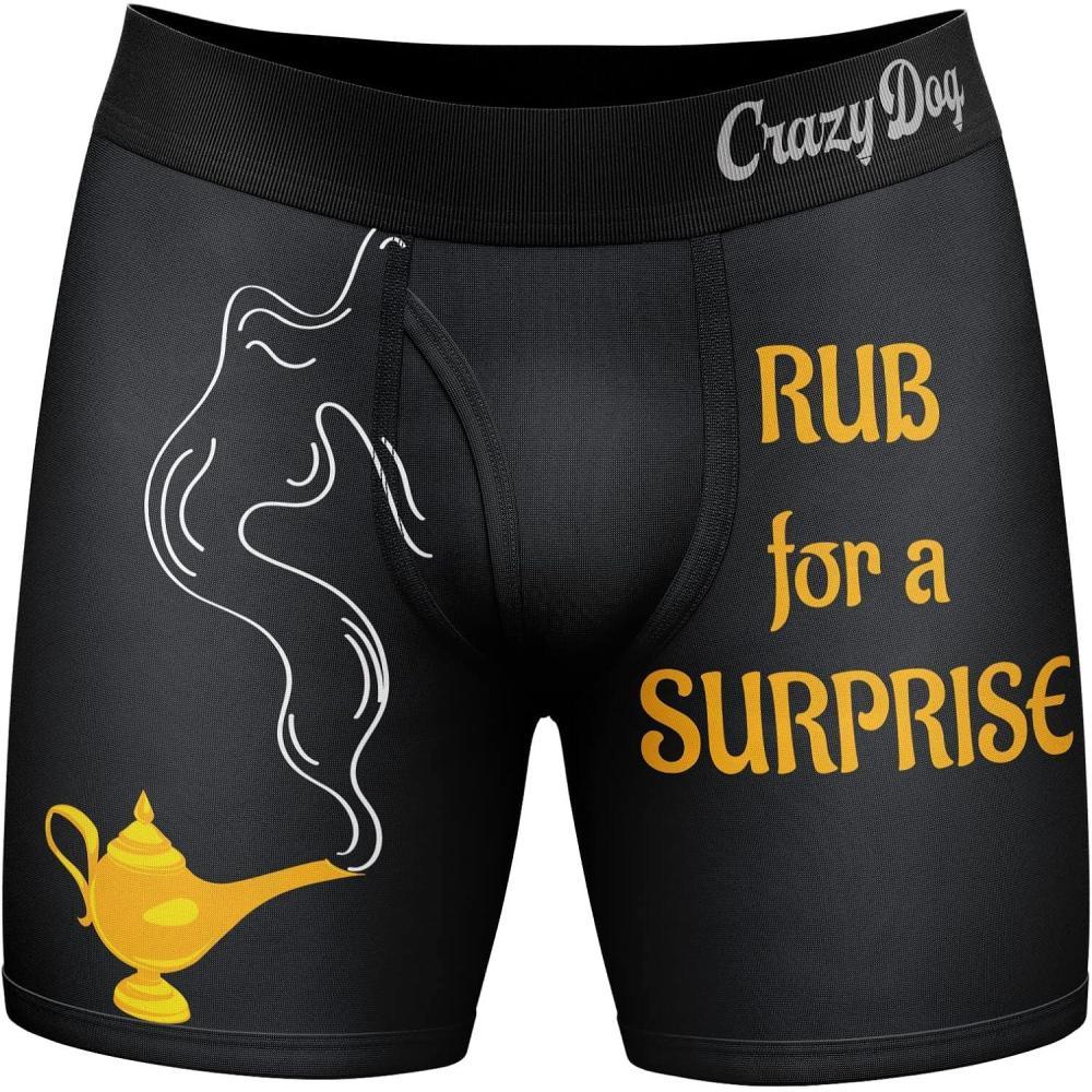 imageCrazy Dog TShirts Mens Boats and Hoes Boxer Briefs Funny Sarcastic Graphic Novelty Gift Underwear for GuysBlack