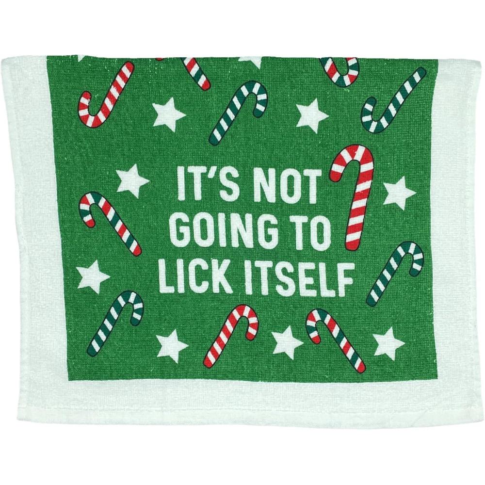 imageCrazy Dog TShirts Not Going to Lick Itself Funny Christmas Candy Tea TowelNot Going to Lick Itself