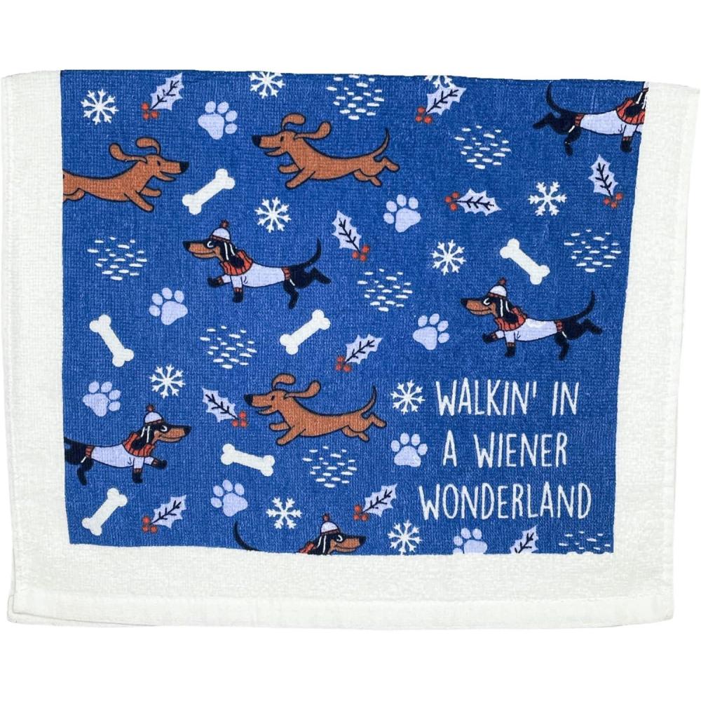 imageCrazy Dog TShirts Not Going to Lick Itself Funny Christmas Candy Tea TowelWonderland