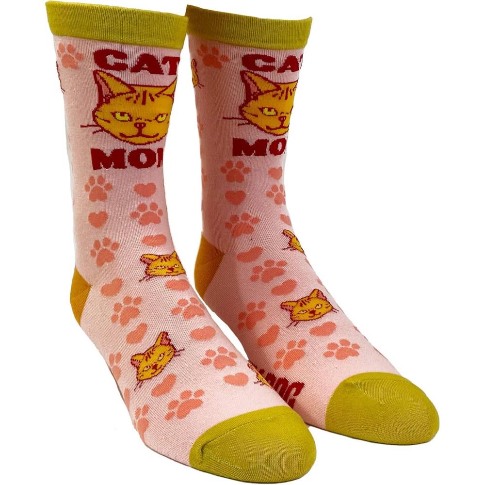 imageCrazy Dog TShirts Womens Animal Socks Cute Funny Socks with Fun Animals and Sarcastic SayingsCat Mom