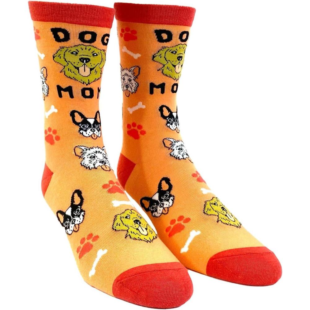 imageCrazy Dog TShirts Womens Animal Socks Cute Funny Socks with Fun Animals and Sarcastic SayingsDog Mom