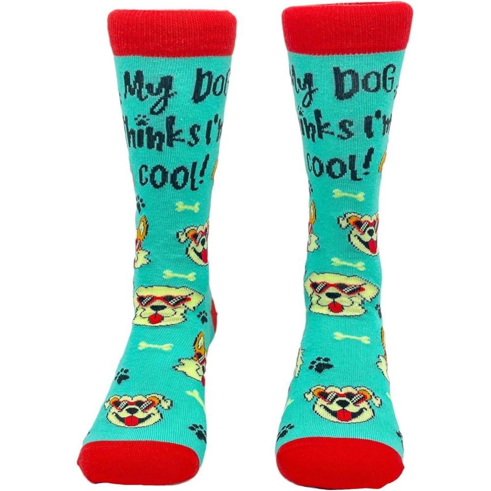 imageCrazy Dog TShirts Womens Animal Socks Cute Funny Socks with Fun Animals and Sarcastic SayingsDog Thinks
