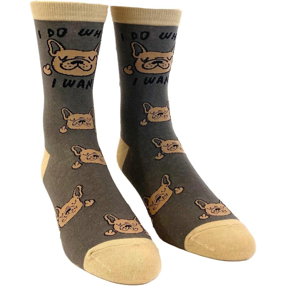 imageCrazy Dog TShirts Womens Animal Socks Cute Funny Socks with Fun Animals and Sarcastic SayingsWhat I Want Dog