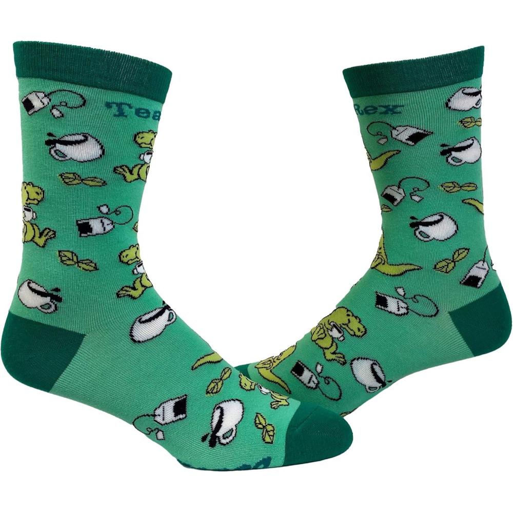 imageCrazy Dog TShirts Womens Cute Mismatched Socks With Funny Cute Graphics For LadiesGreen