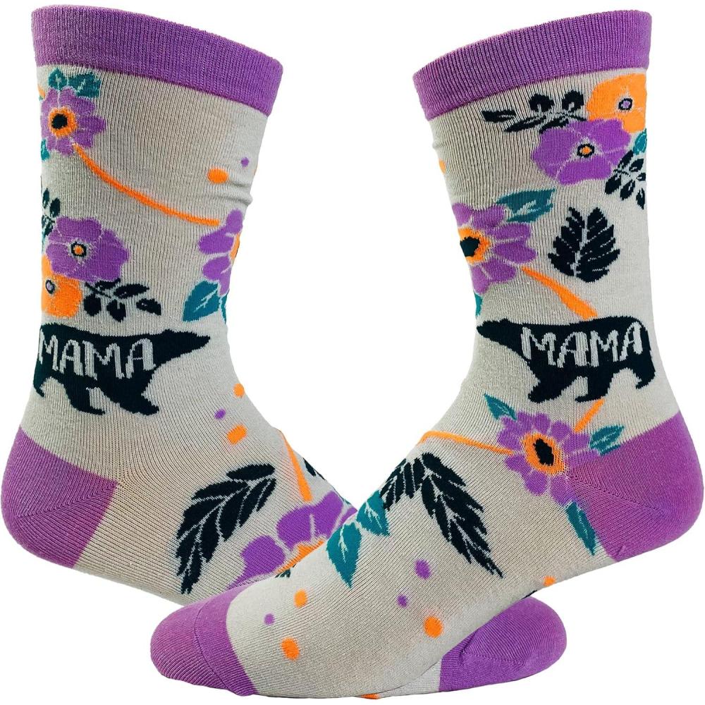 imageCrazy Dog TShirts Womens Cute Mismatched Socks With Funny Cute Graphics For LadiesPink