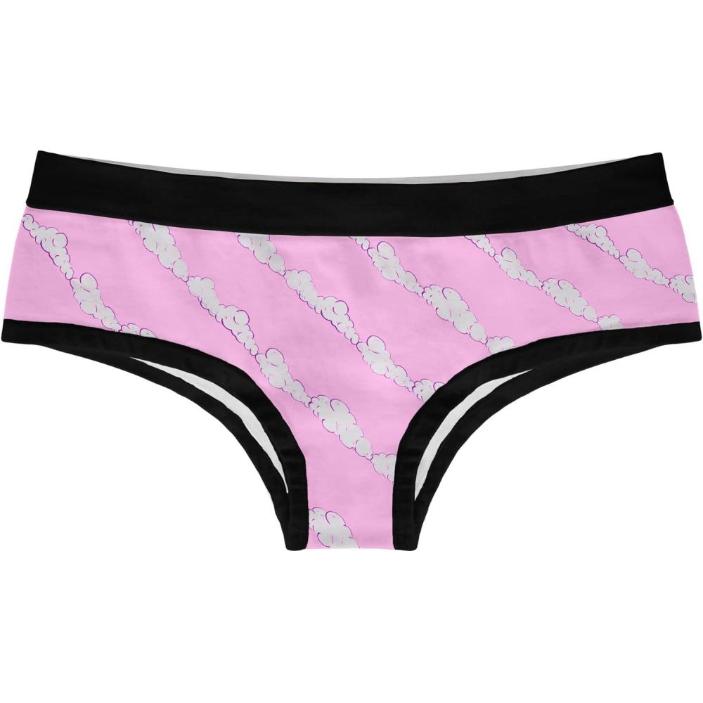 imageCrazy Dog TShirts Womens Professional Crop Duster Panties Funny Bikini Brief Farting Joke Graphic Underwear FartPink