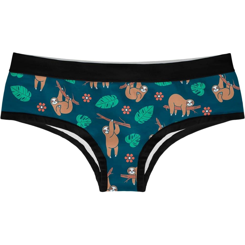imageCrazy Dog TShirts Womens Sloth Panties Cute Bikini Brief Funny Graphic Sexy Novelty Underwear for LadiesMulti