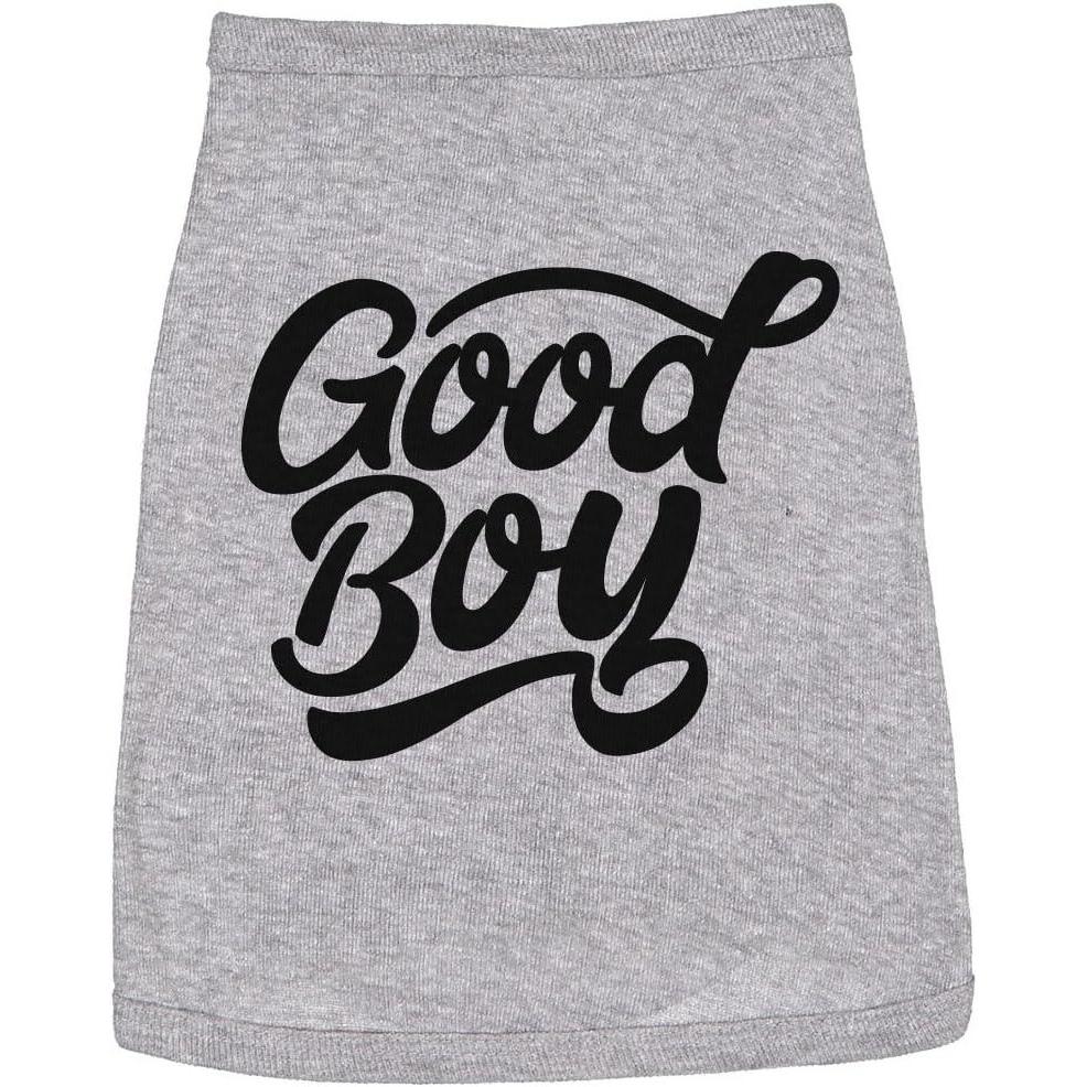 imageDog Shirt Good Boy Cute Clothes for Small Breed Daschund Terrier Lab Gift Funny Dog Puppy Shirt Light Grey S