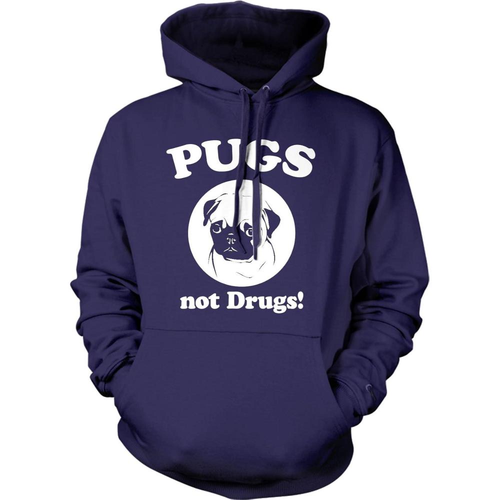 imageFunny Dog Joke Hoodies Cool Novelty Sweatshirts for Pet Owners and Dog LoversNavy  Pugs