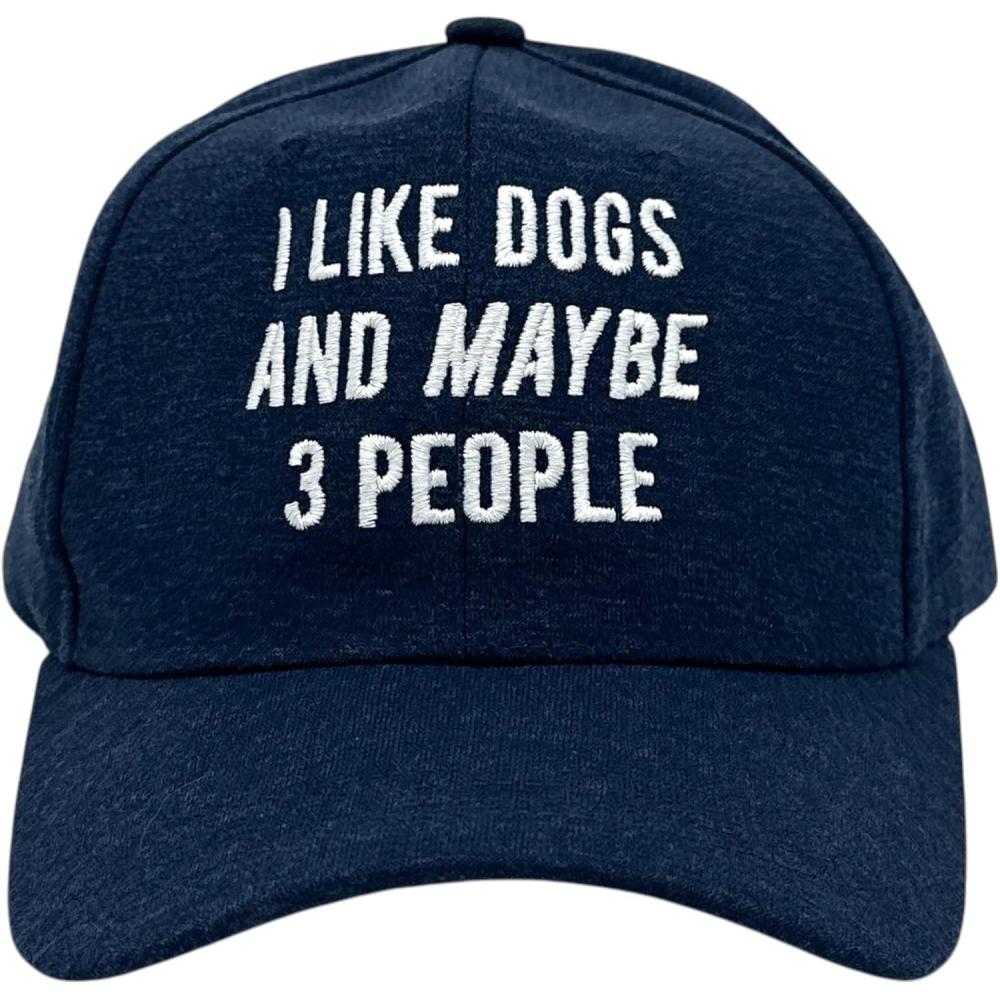 imageFunny Novelty Hats Sarcastic Graphic Caps for Men and Women with Funny SayingsNavy Dogs and 3 People