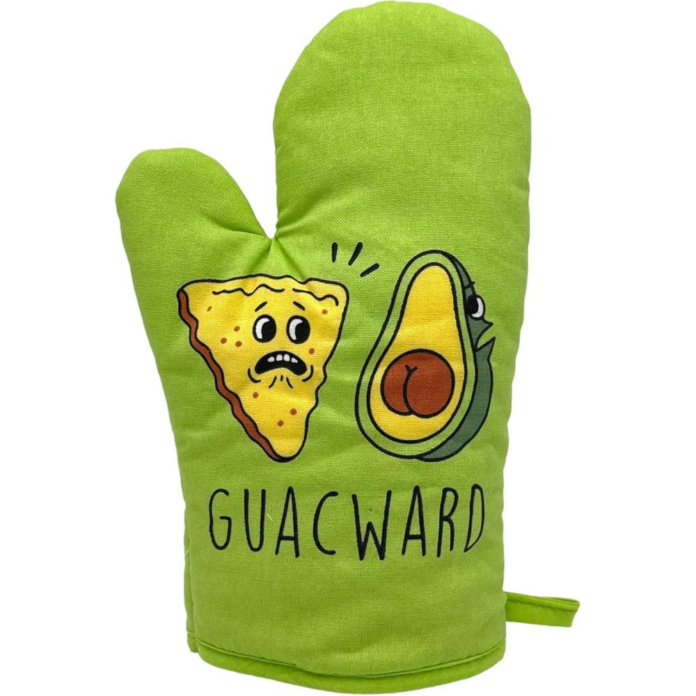 imageFunny Taco Oven Mitt Introverted but Willing to Discuss Tacos Design Durable Cotton Blend with Heat Protection Novelty Mexican Food Kitchen Glove for Cooking and Taco LoversGuacward