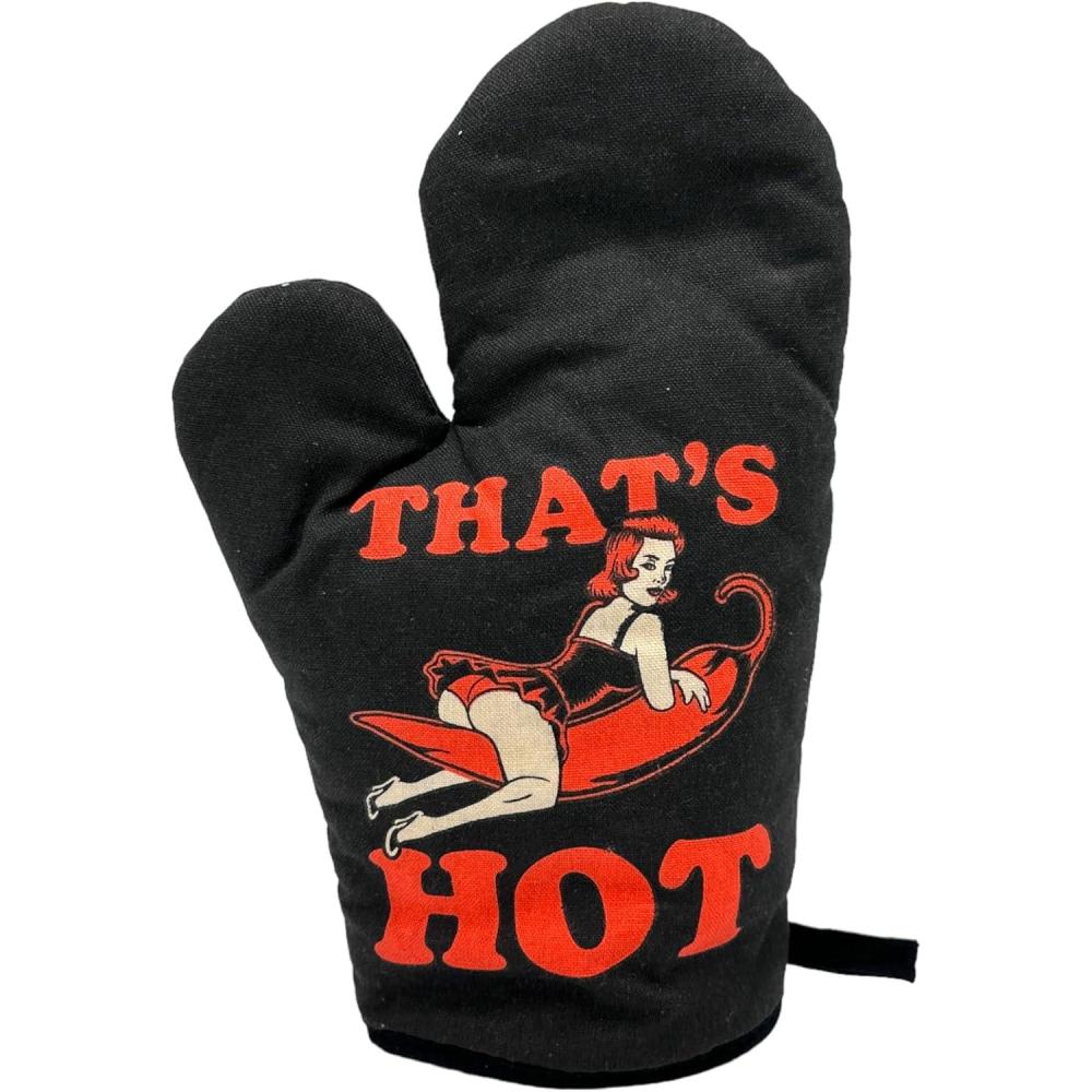 imageFunny Taco Oven Mitt Introverted but Willing to Discuss Tacos Design Durable Cotton Blend with Heat Protection Novelty Mexican Food Kitchen Glove for Cooking and Taco LoversThats Hot