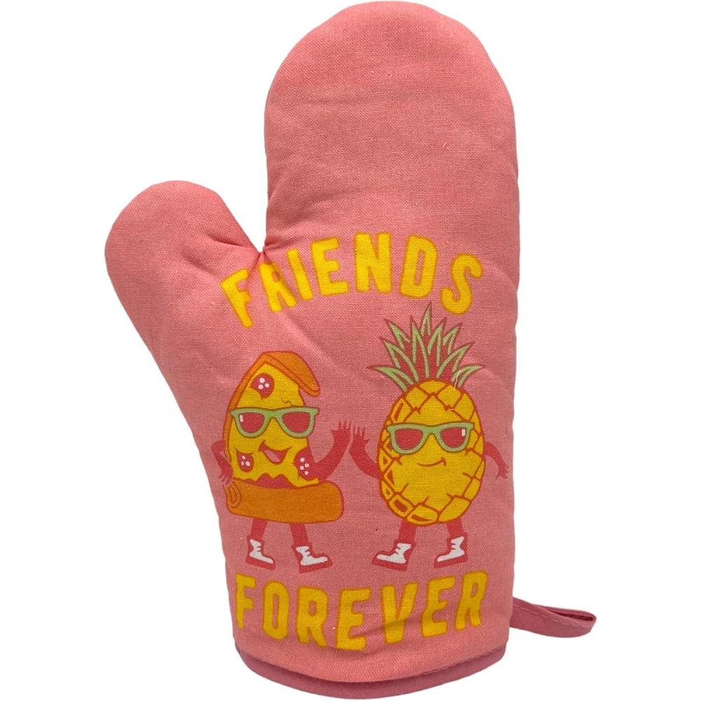 imageFunny Taco Oven Mitt Introverted but Willing to Discuss Tacos Design Durable Cotton Blend with Heat Protection Novelty Mexican Food Kitchen Glove for Cooking and Taco LoversPineapple and Pizza