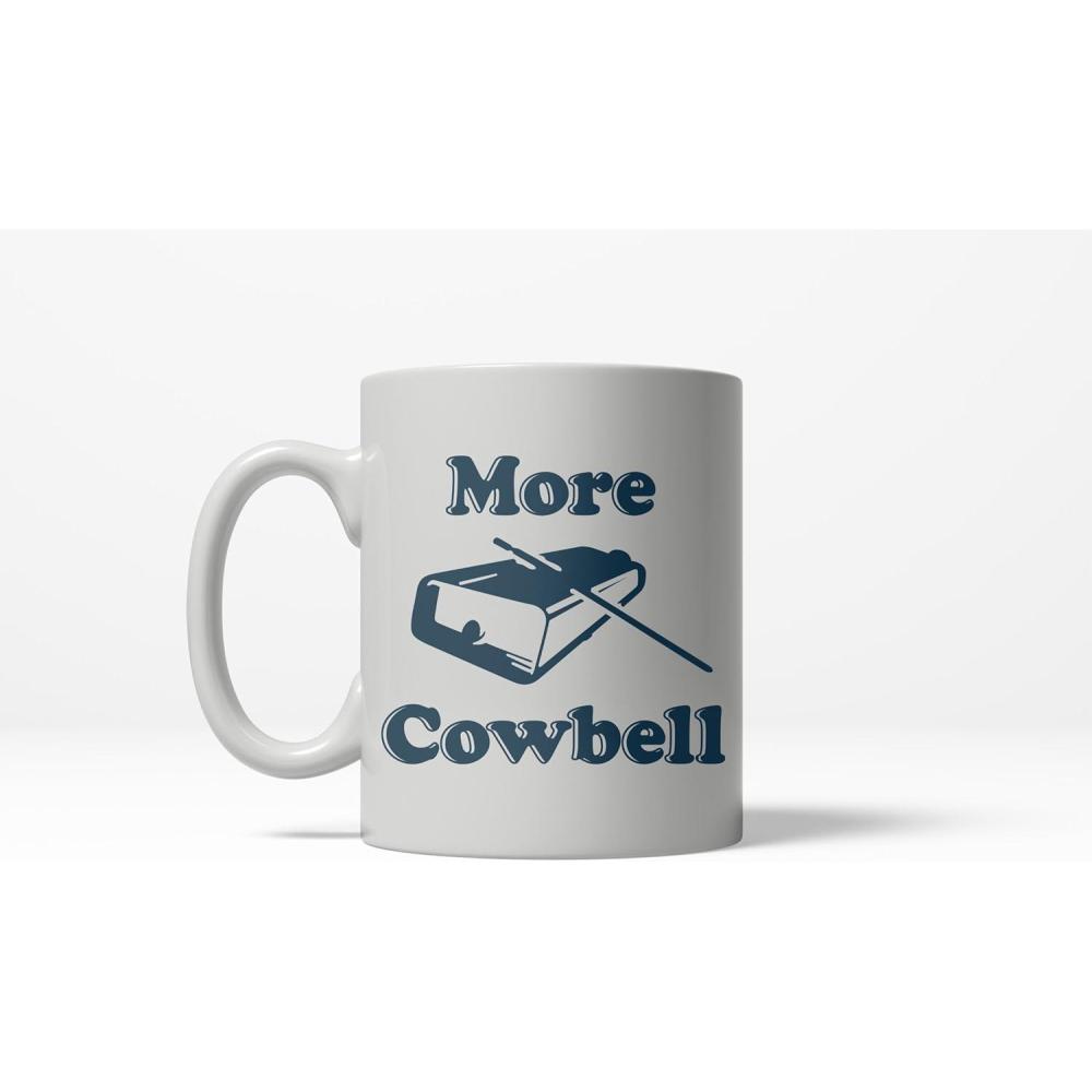 imageMore Cowbell Funny Comedy Sketch TV Show Ceramic Coffee Drinking Mug White 11oz