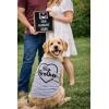 Big Brother Dog Shirt – Heart Print Pet Outfit for Puppy Sibling Announcement Baby Reveal Gift for Dogs – Soft Cotton Tank Top T-Shirt for Family Pets. Grey, M(Medium)