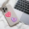 Candy Hearts Sticker Extra Large Stickers for Adults Funny Adhesives with Memes Love Cool Sarcastic Multi 10 Pieces(10 Pieces)