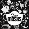 Cat Whiskers Face Mask Funny Pet Kitty Lover Novelty Nose and Mouth Covering Funny Masks for Adults Cool Cat Novelty Masks for Adults Black 2 Pack