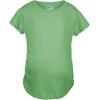 Comfortable Womens Maternity Shirts Blank Pregnancy Shirts Plain Fitted Tees(Heather Green)