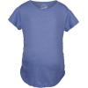 Comfortable Womens Maternity Shirts Blank Pregnancy Shirts Plain Fitted Tees(Heather Royal)