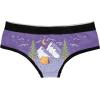 Crazy Dog T-Shirts Camping Is In Tents Womens Panties Funny Outdoor Lover Nature Intense Graphic Novelty Underwear(Purple)